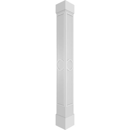 Ekena Millwork Craftsman Classic Square Non-Tapered Arts & Crafts Fretwork Column CC1208ENACDCSCS